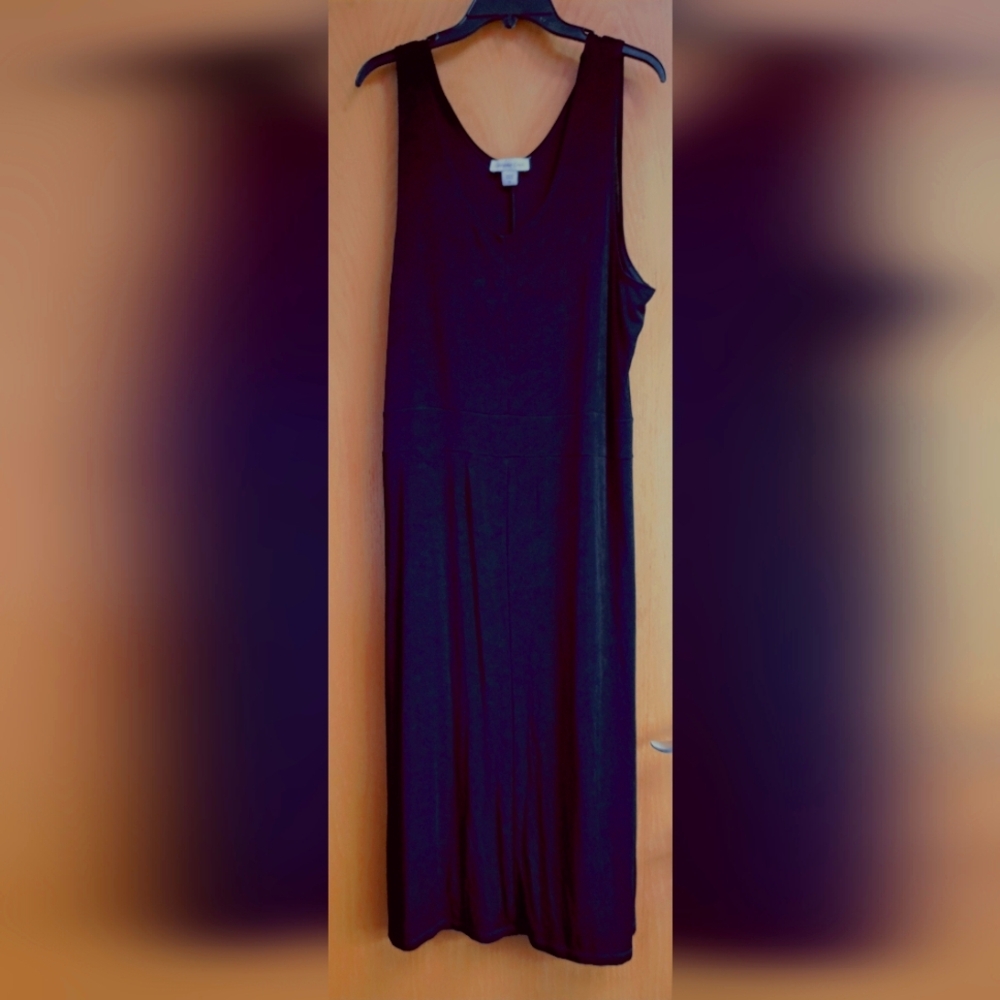 Coldwater Creek Black Midi Dress